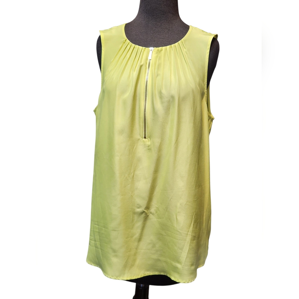 Michael Kors Yellow Sleeveless Women's Top SZ LARGE